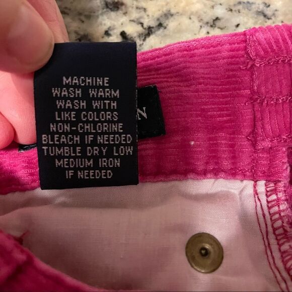 Ralph Lauren Fuchsia Pink Corduroy Jeans Girls Size 5 - Picture 5 of 15